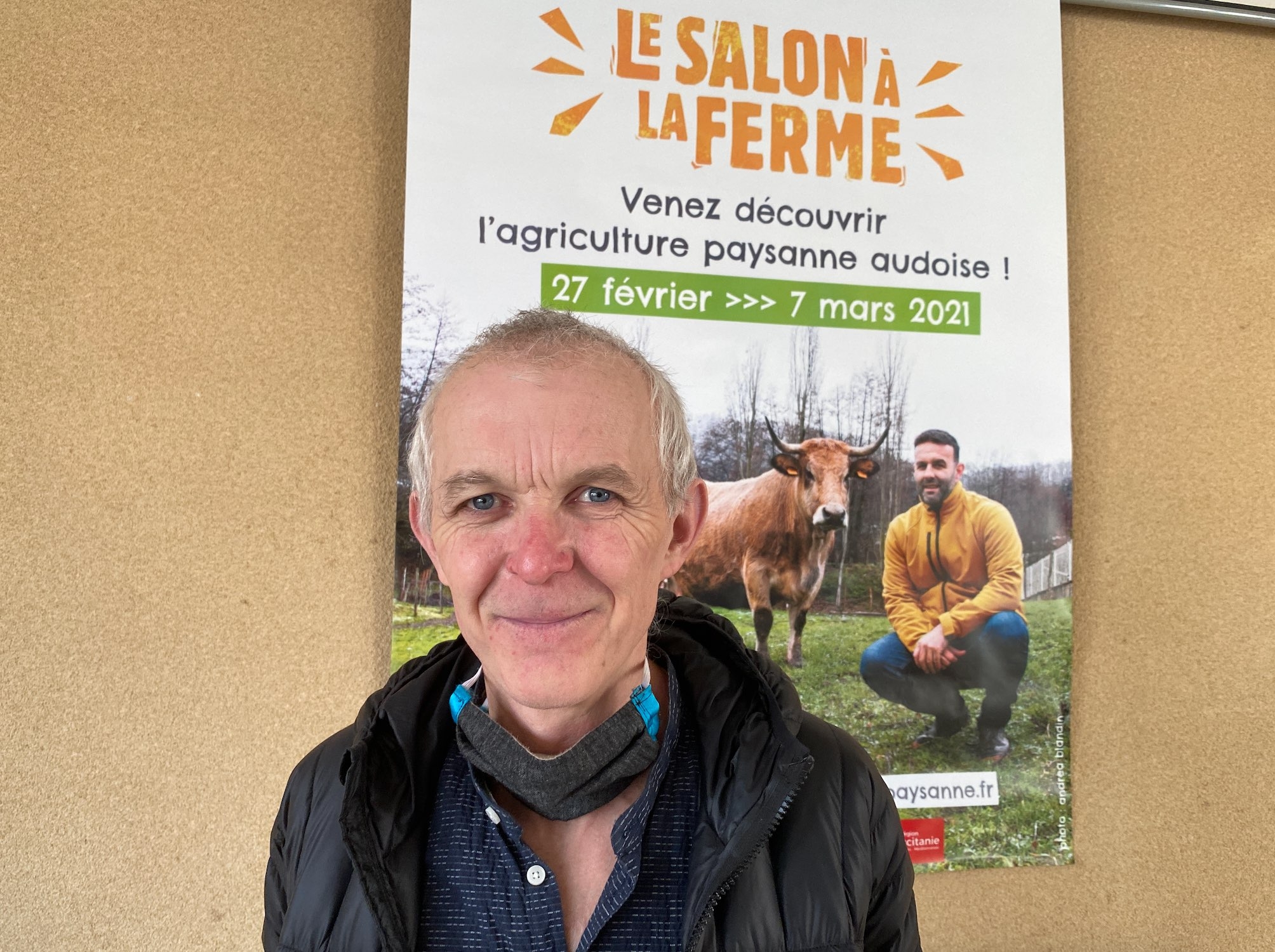 Olivier Lozat, animateur de la Confédération paysanne de l’Aude