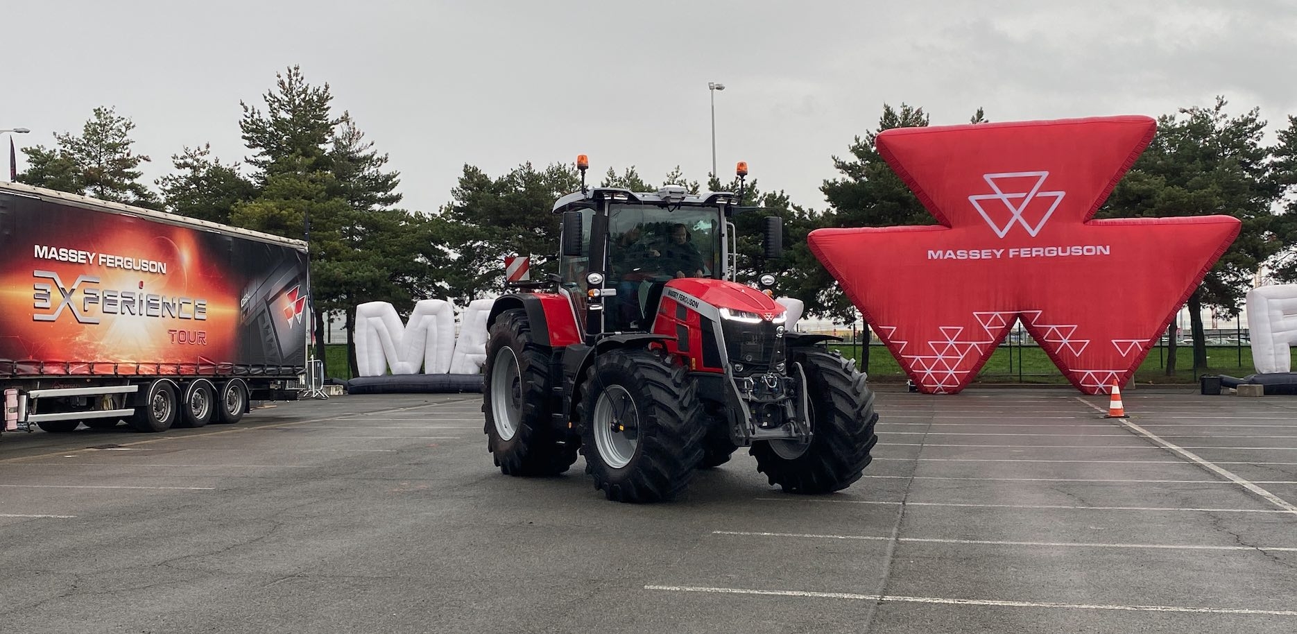 Une aire d’essai extérieure chez Massey Ferguson