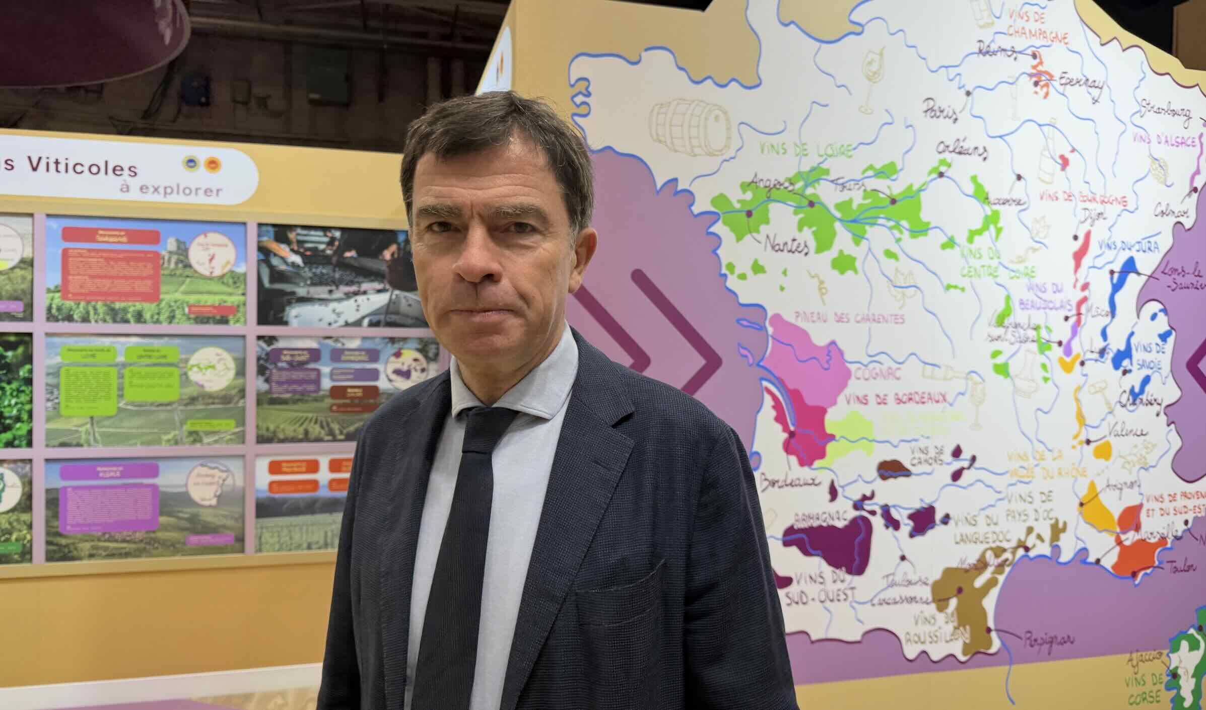 Bernard Farges, président du CNIV, au Salon de l’agriculture le 24 février (Crédit photo : R. Lecocq)