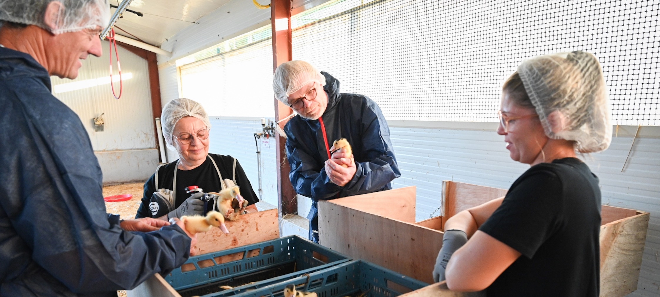 Le ministre de l’Agriculture Marc Fesneau présent à la séance inaugurale de la vaccination des canards, le 2 octobre dans les Landes