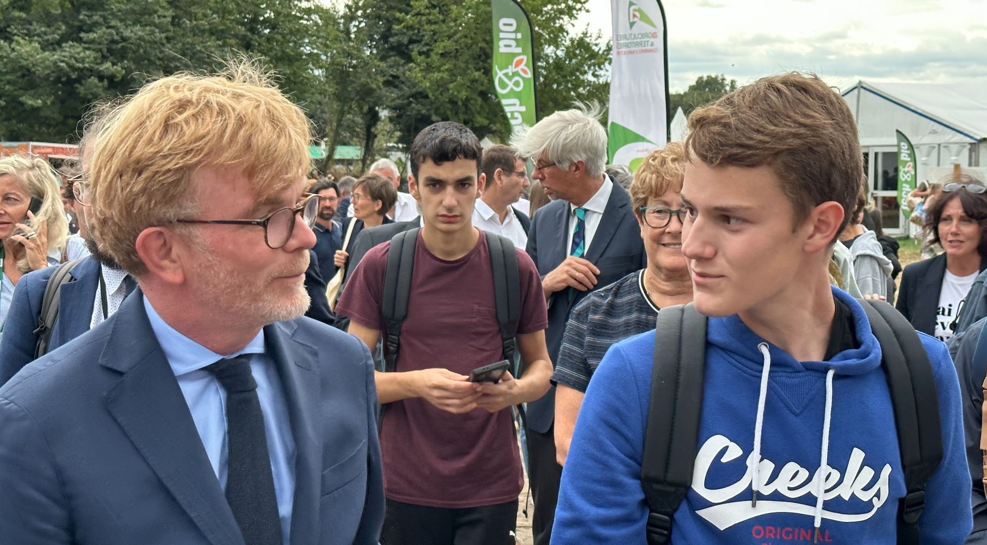 Marc Fesneau à Tech & Bio le 21 septembre, dans l’enceinte du lycée agricole du Valentin à Valence dans la Drôme (Crédit photo : R. Lecocq)