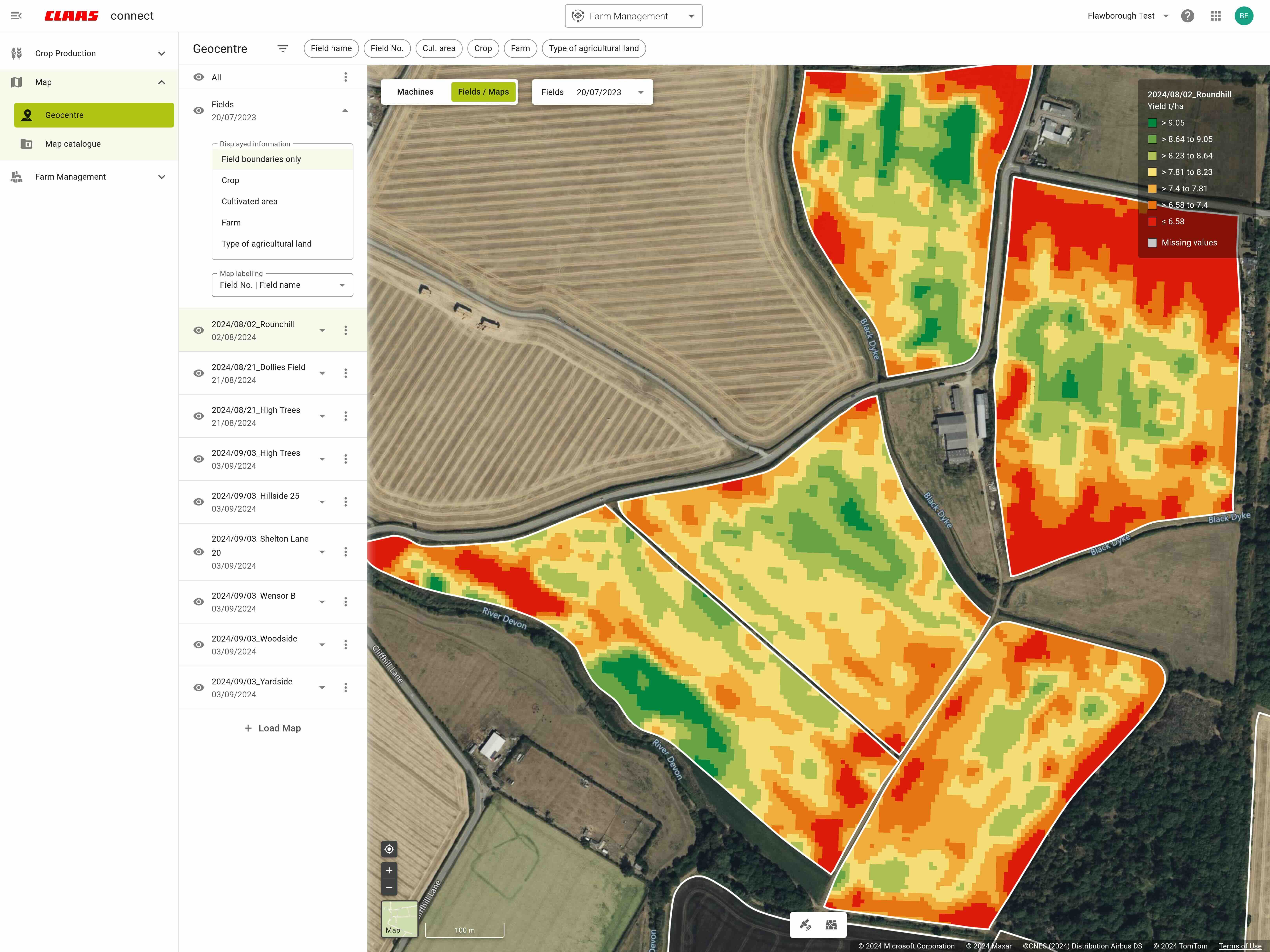 Le Pack Connect inclut pour cinq ans une licence Machine connect qui permet d'accéder à des données machine et à des informations S.A.V. sur Claas Connect ainsi que le Quantimeter pour la mesure des rendements