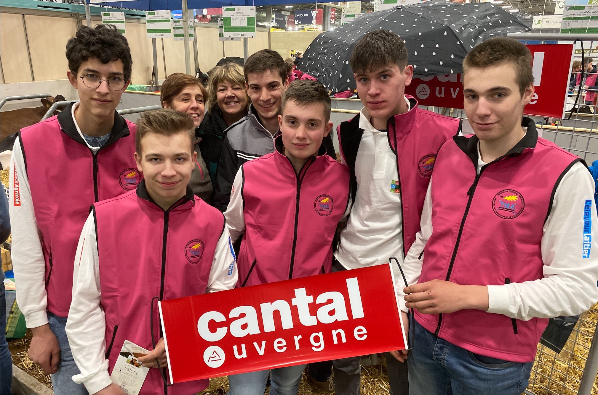 L’équipe du lycée Georges Pompidou d’Aurillac dans le Cantal