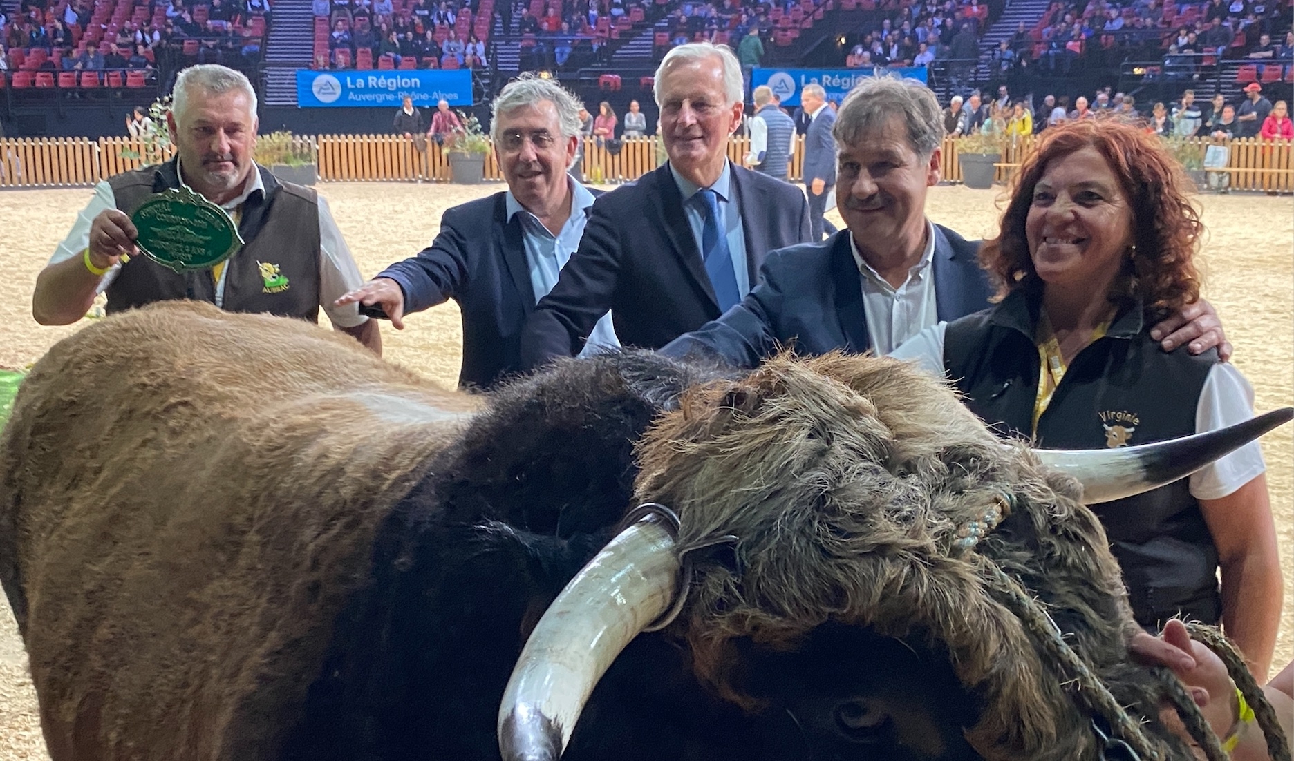 Le nouveau Premier ministre Michel Barnier, ici au Sommet de l’élevage à Cournon (Puy-de-Dôme) en octobre 2021, attendu au tournant par les céréaliers… mais pas qu’eux (Crédit photo : R. Lecocq)