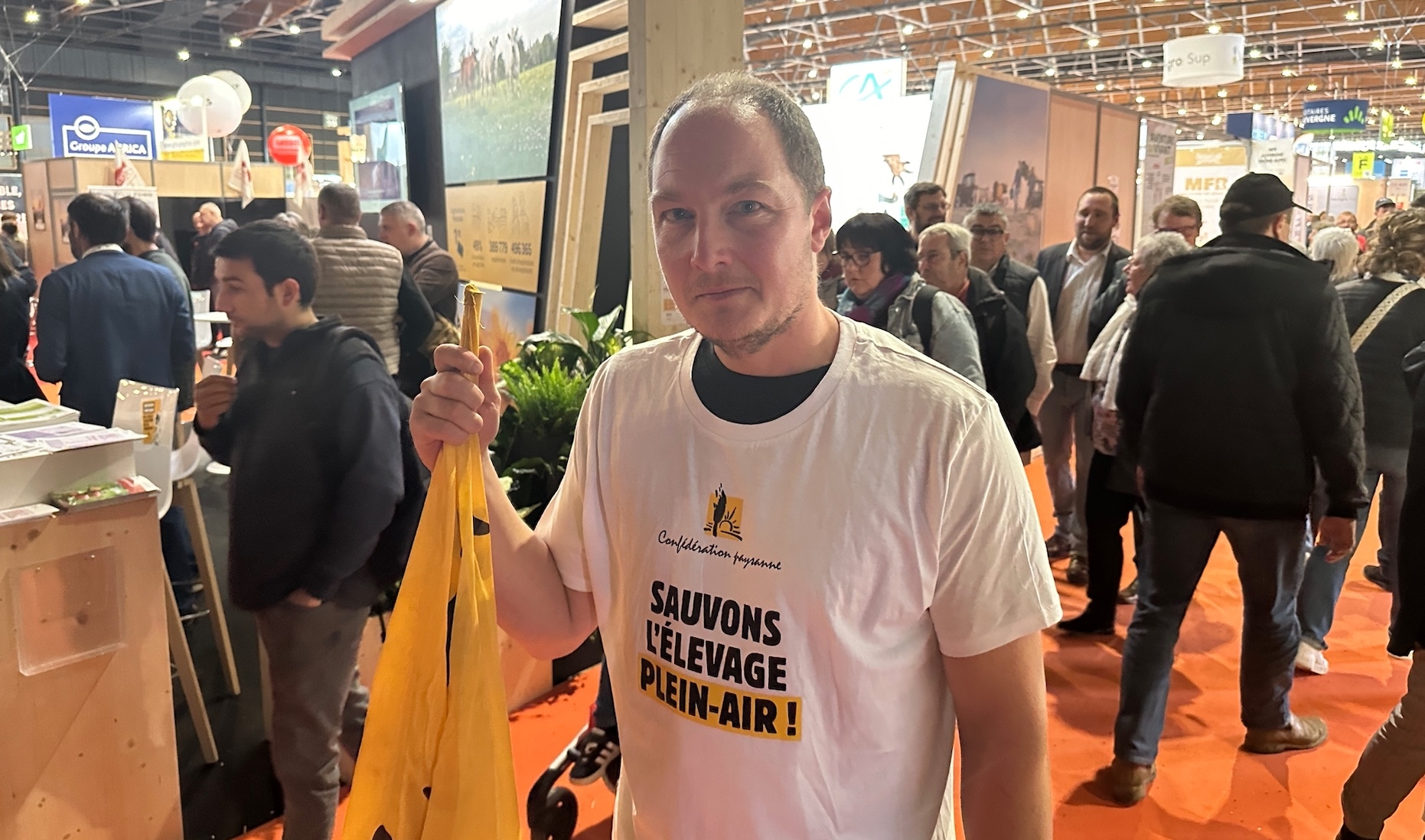 Sylvain Talbot : « Normalement, à cette période, à deux moins de la fin de la lactation, je devrais pouvoir compter sur 40 litres de lait par jour, et là je suis à 6 litres » (Crédit photos : R. Lecocq)