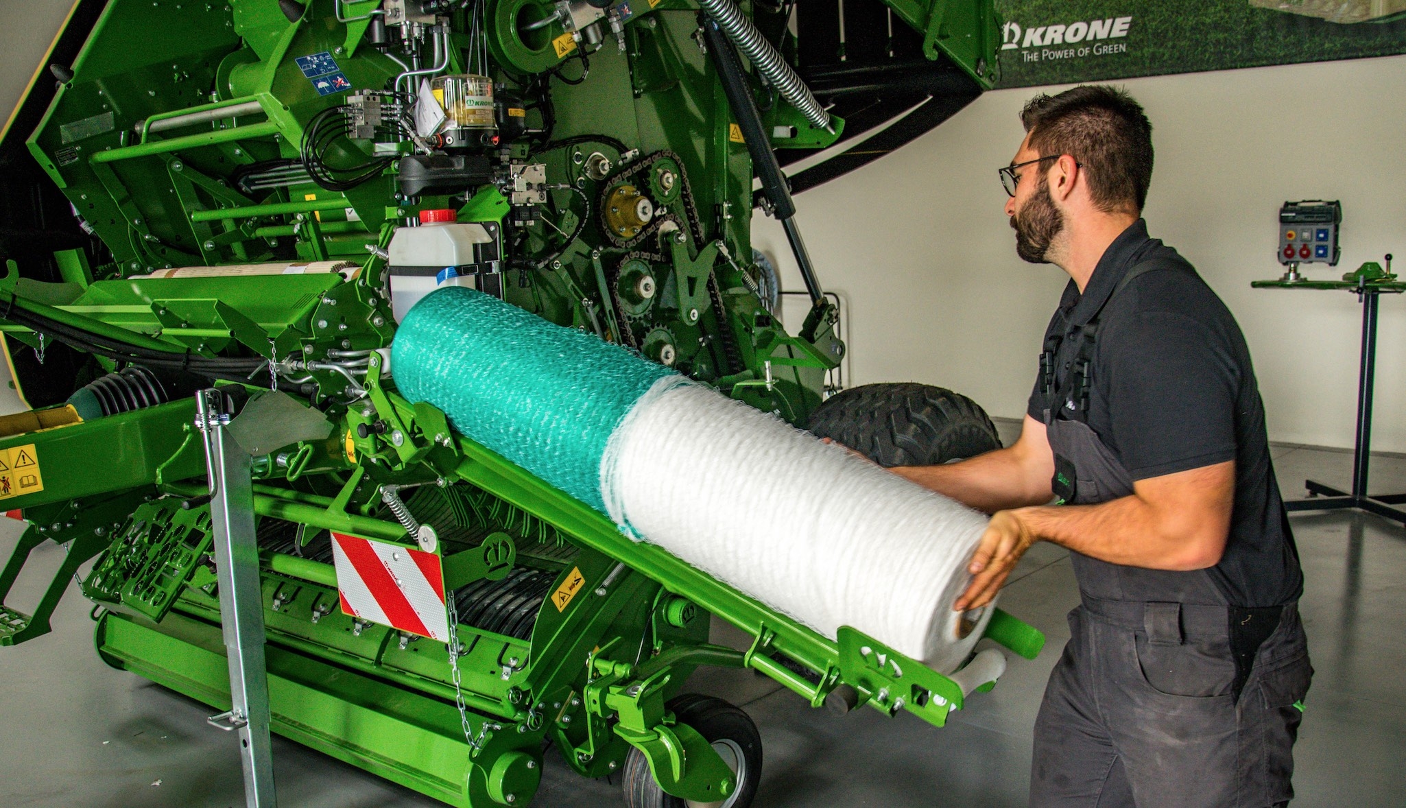 Krone Easynet améliore la sécurité et réduit la pénibilité (Crédit photo : Krone)