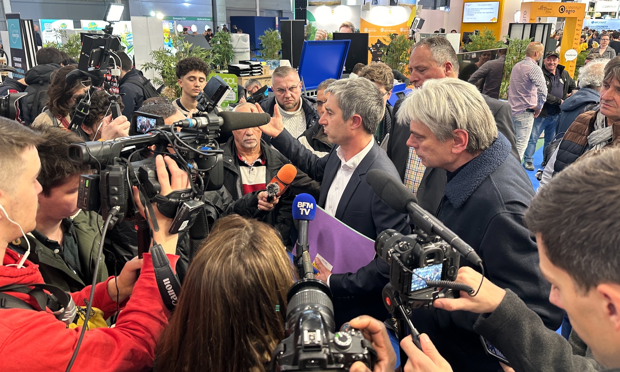 François Ruffin, député LFI de la Somme, en visite le 27 février