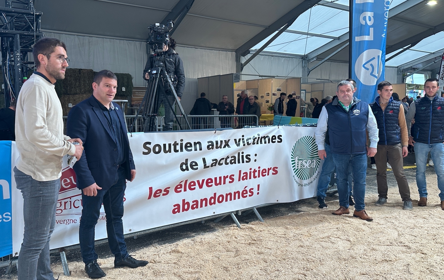 Au Sommet de l’élevage, la FNPL a dénoncé les pratiques « brutales » et « inhumaines » de Lactalis (Crédit photos : R. Lecocq)