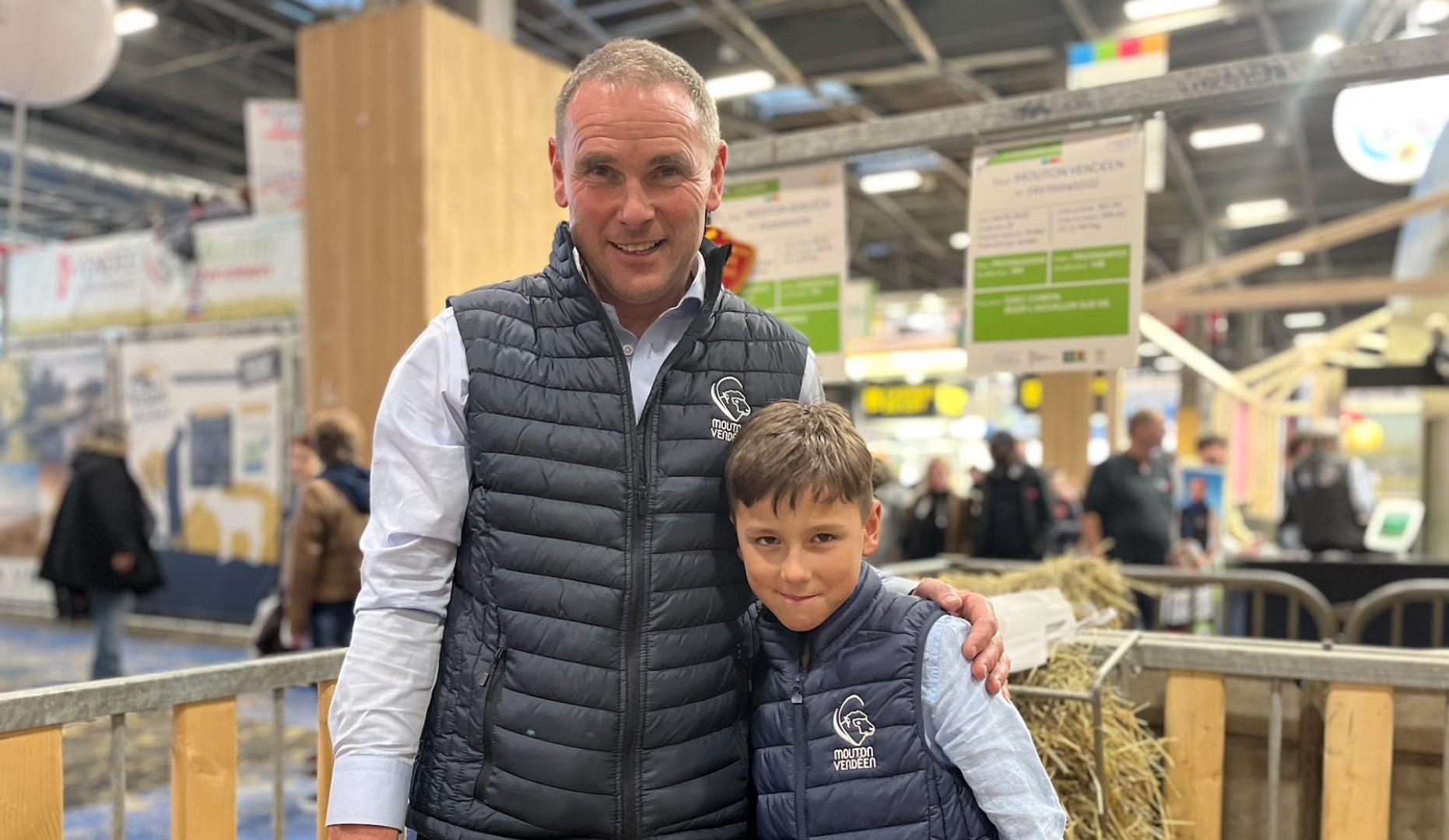 Sébastien Héas et son fils Mathieu (Crédit photo : Louise Delaroa)