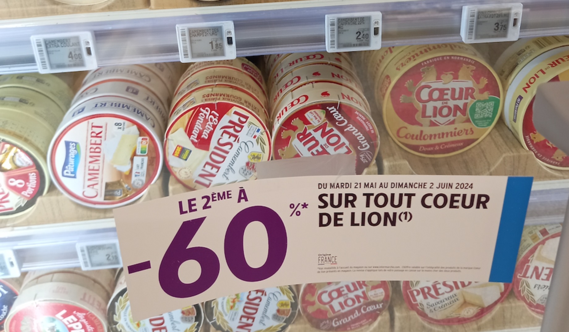 Egalim plafonne les promotions sur les produits alimentaires à 34% et majore de 10% le seuil de revente à perte (Crédit photo : Tanguy Dhelin)