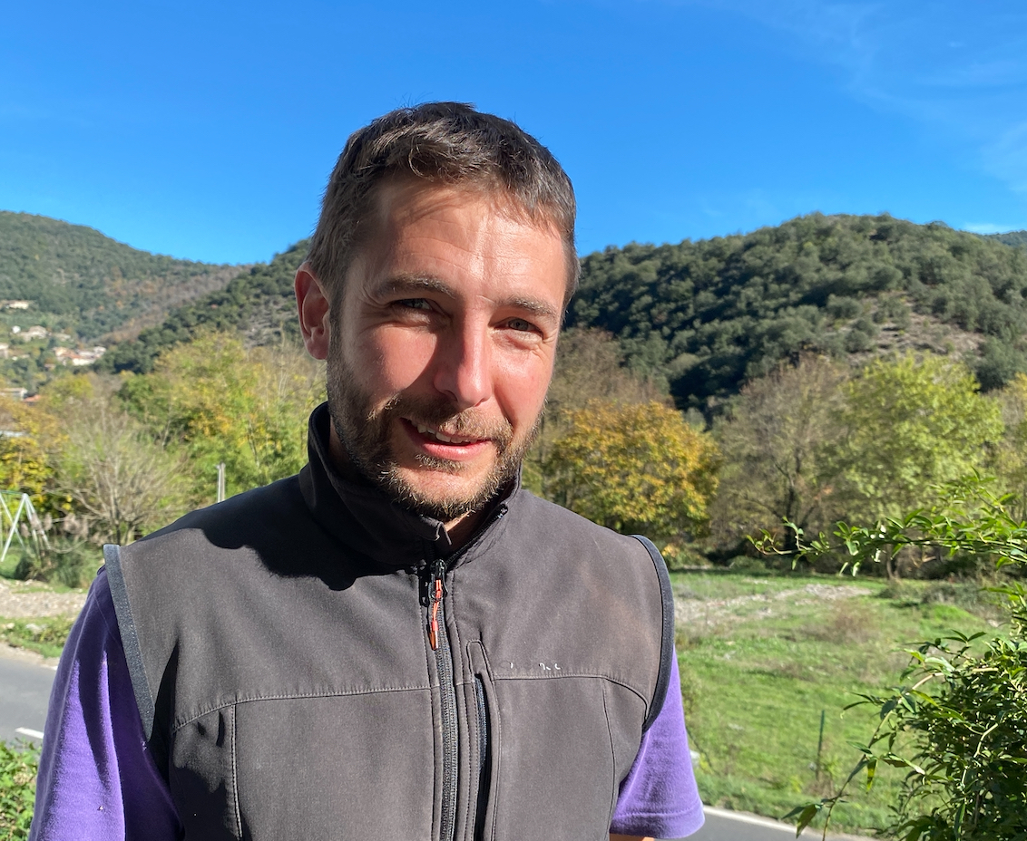 Gaëtan Reilhan, castanéiculteur et président de la coopérative Origine Cévennes (R. Lecocq)