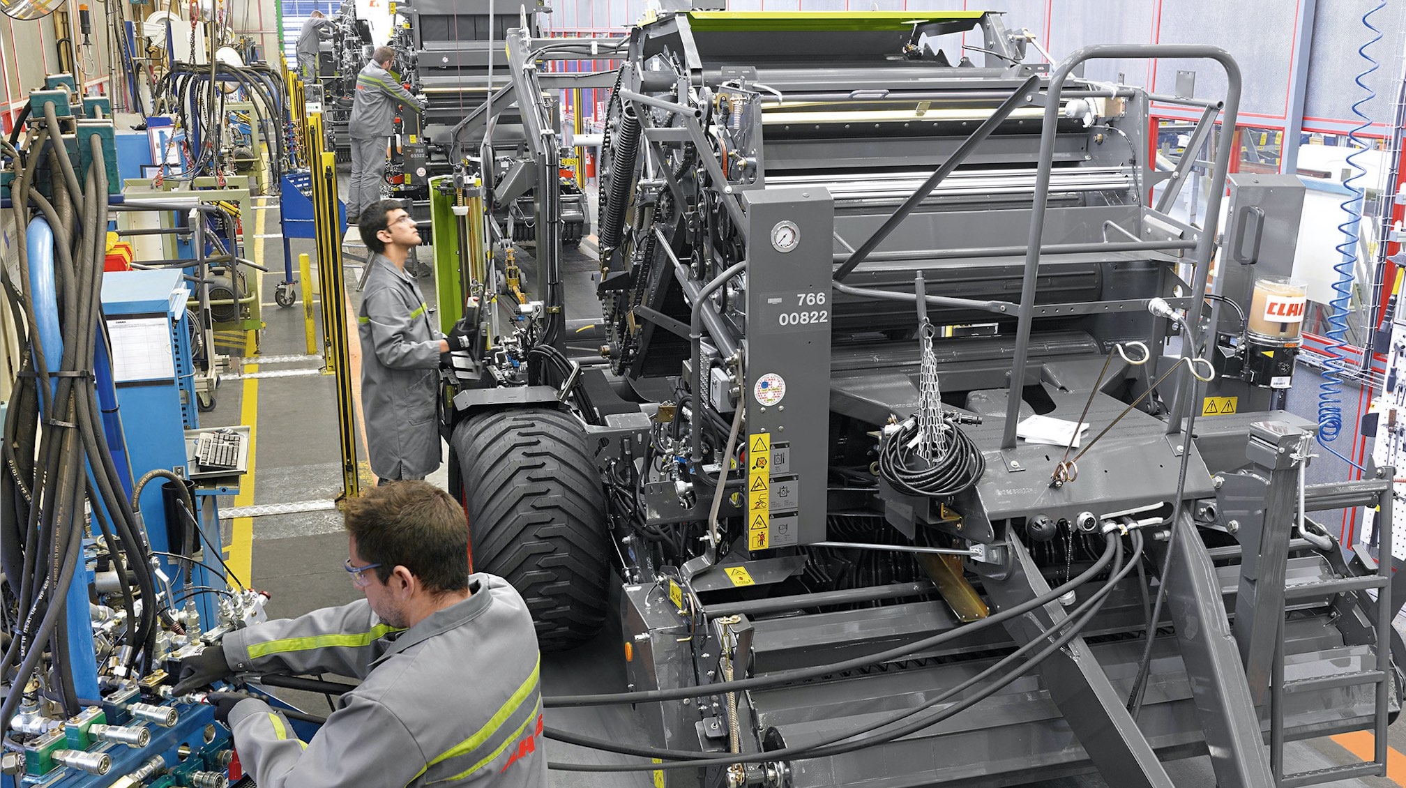 A Metz-Woippy (Moselle), Claas fabrique l’ensemble de ses presses à balles rondes et presses à haute densité